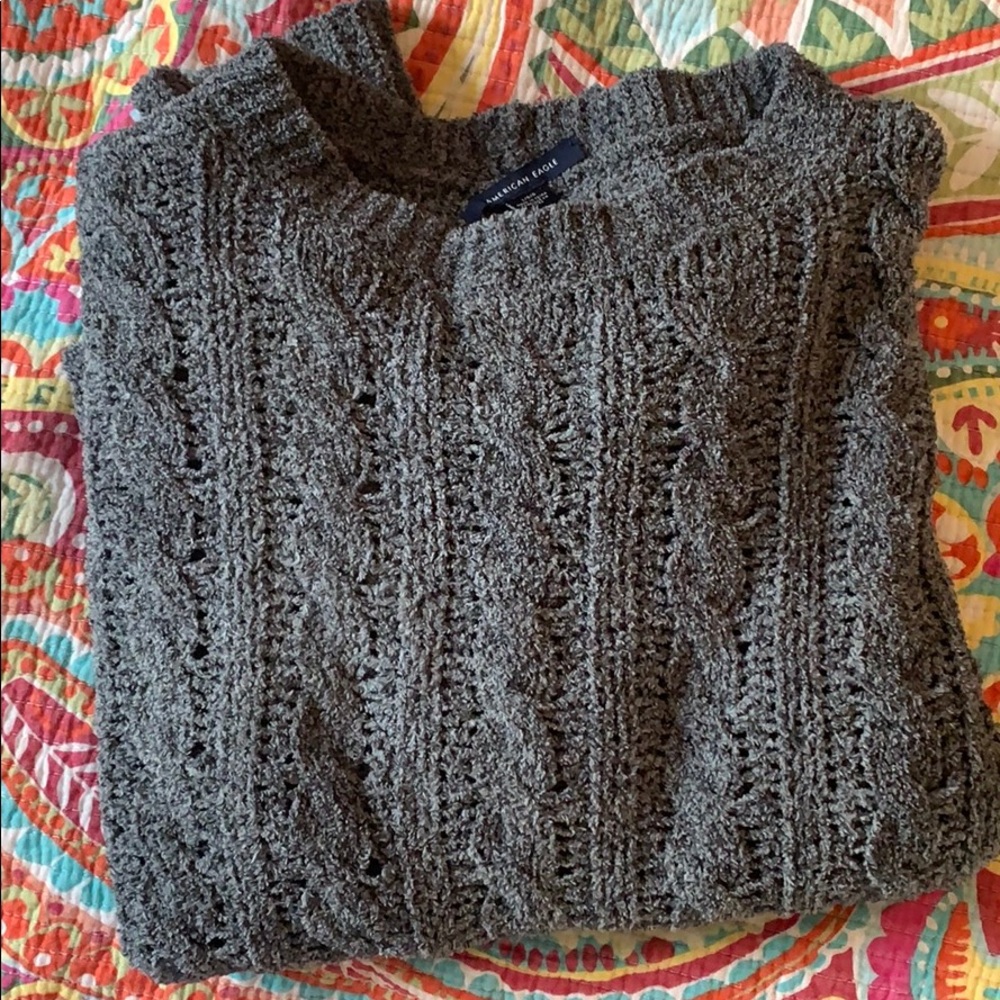 American Eagle chenille knit sweater